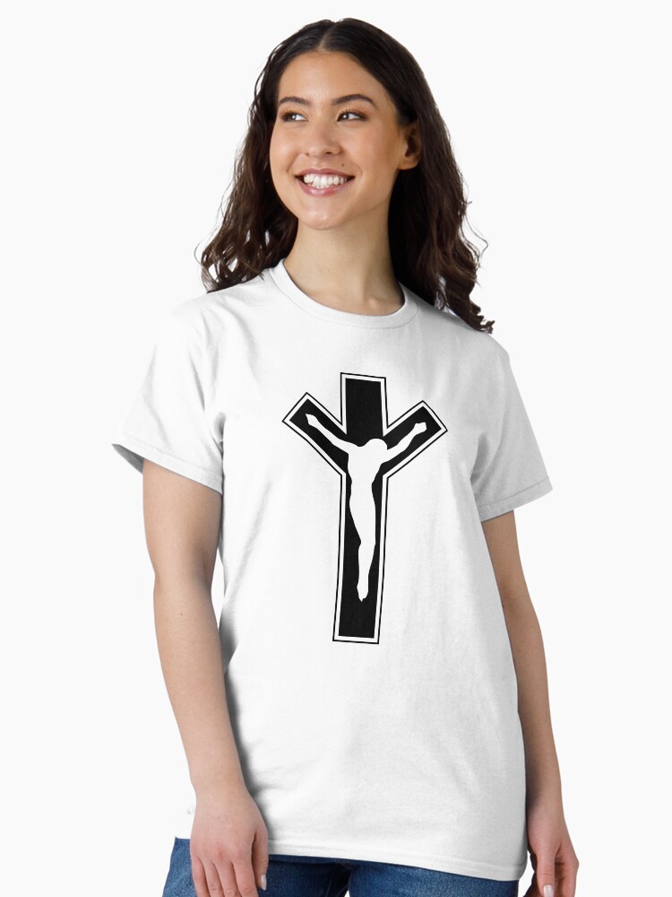 Thumbnail 2 of 7, Classic T-Shirt, Cross (in black) designed and sold by ANGELSONLY.