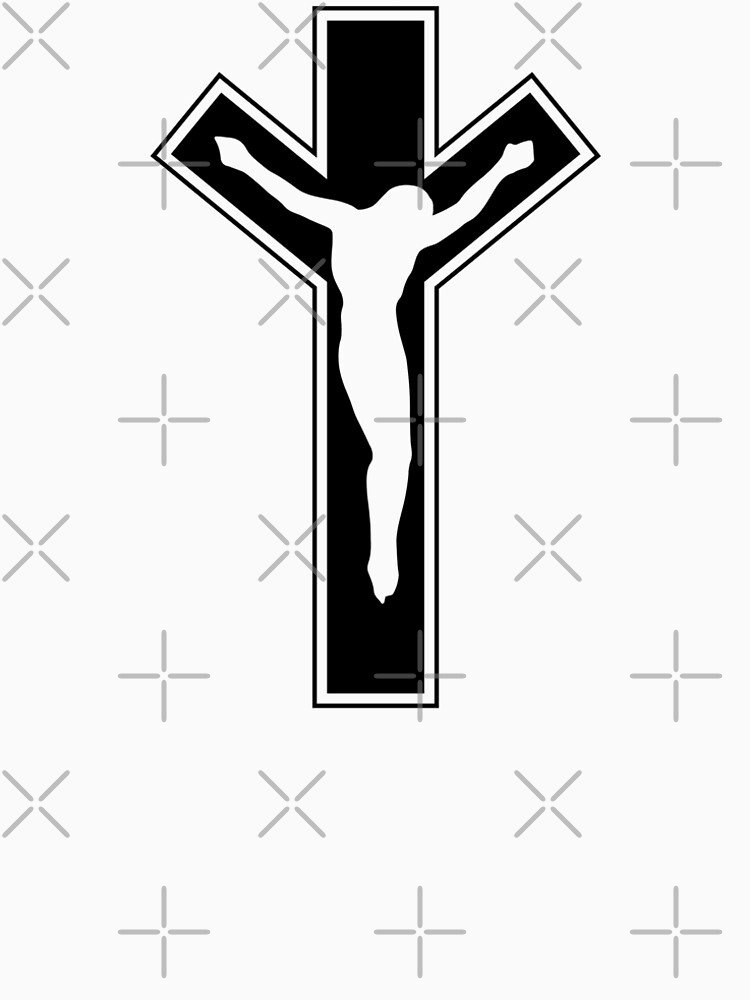 Thumbnail 6 of 6, Premium T-Shirt, Cross (in black) designed and sold by ANGELSONLY.