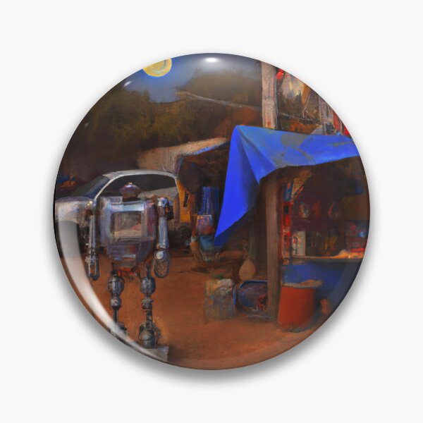 Item preview, Artificial Intelligence Creation: A Robot Shopping at the Local Bizarre designed and sold by Robert Diebold.