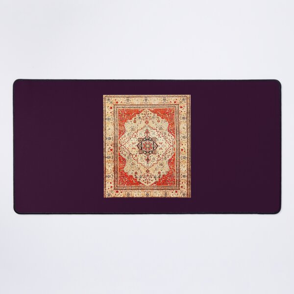 Item preview, Mohtasham Kashan Antique Persian Rug Print Throw Pillow 	 designed and sold by uehaaiamsxm55.