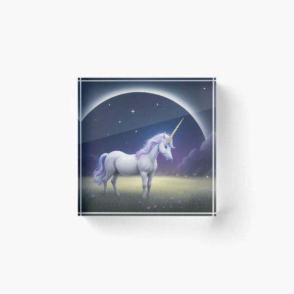 Item preview, Moonlit Unicorn Grazing designed and sold by ditchpaurid.