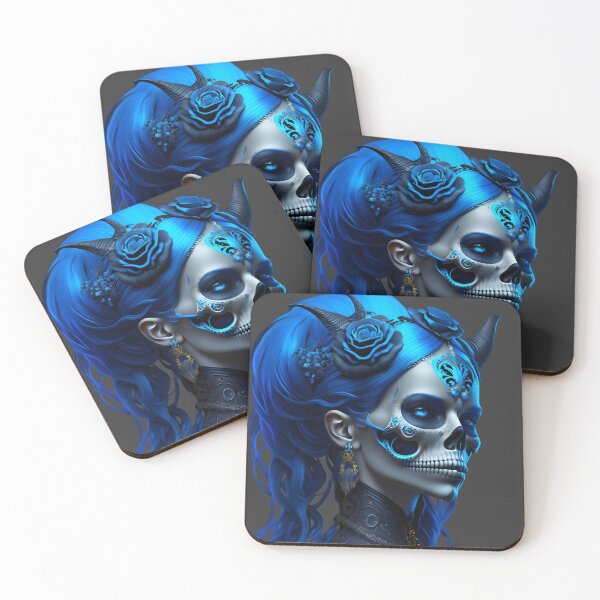 Item preview, Cultural Magic - Woman in Dia de los Muertos style designed and sold by LateNightStudio.