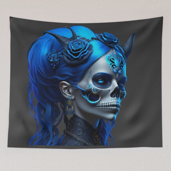 Item preview, Cultural Magic - Woman in Dia de los Muertos style designed and sold by LateNightStudio.