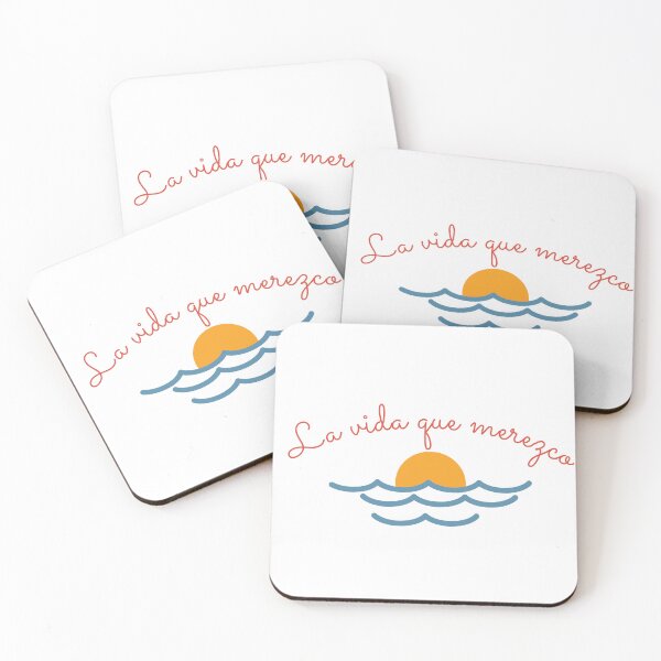 Item preview, The life I deserve, Spanish phrase, a gift for students of Spanish or lovers of Hispanic culture, summer, and travel. designed and sold by SpanishStore.
