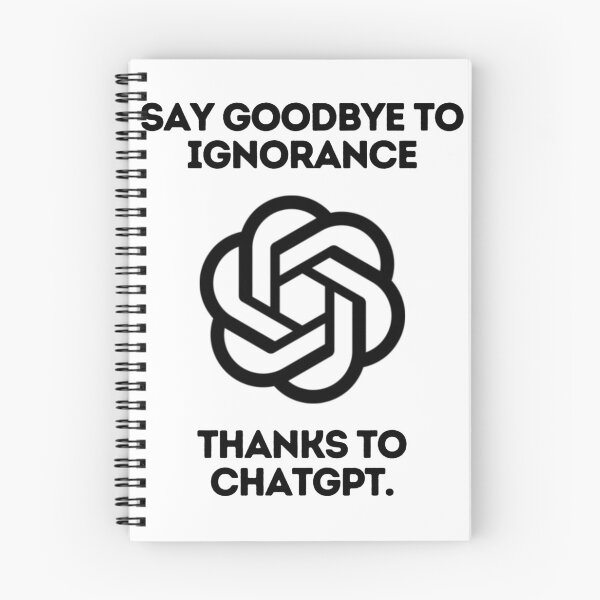 Item preview, Say goodbye to ignorance, thanks to ChatGPT. designed and sold by DesignArtEmpire.