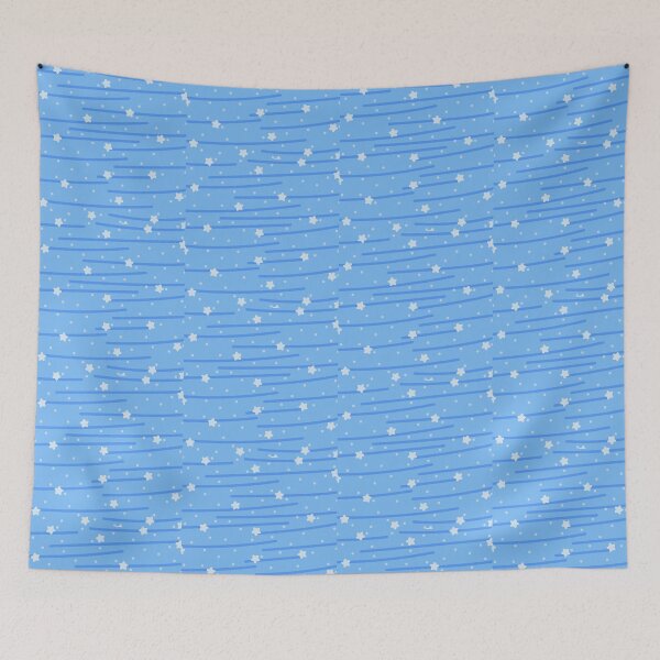 Item preview, Blue Stars, Lines, and Dots Print designed and sold by TheFullFantasy.