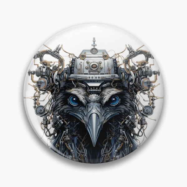 Item preview, Mechanized Avian Crow Birds Of Steel Sky Hunters designed and sold by InkwaveDesigns.