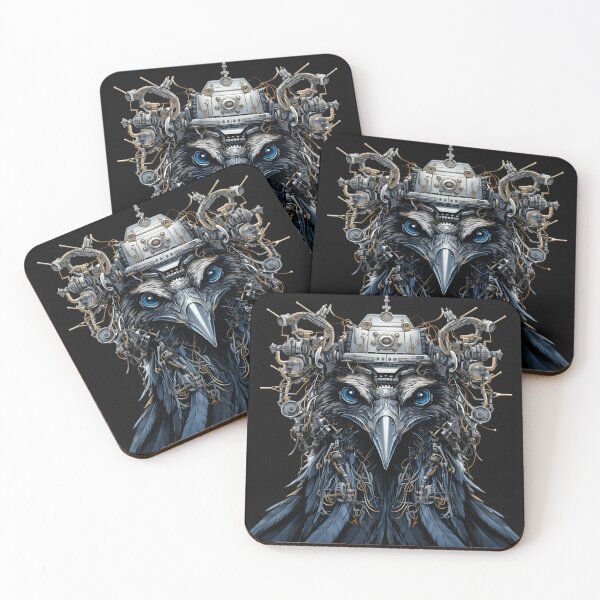 Item preview, Mechanized Avian Crow Birds Of Steel Sky Hunters designed and sold by InkwaveDesigns.