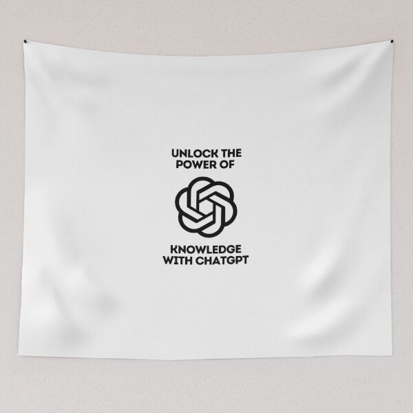 Item preview, Unlock the power of knowledge with ChatGPT. designed and sold by DesignArtEmpire.