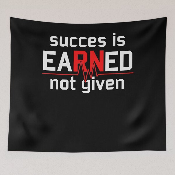 Item preview, Earned Not Given RN Registered Nurse Nursing Gift T-Shirt designed and sold by 14thFloor.