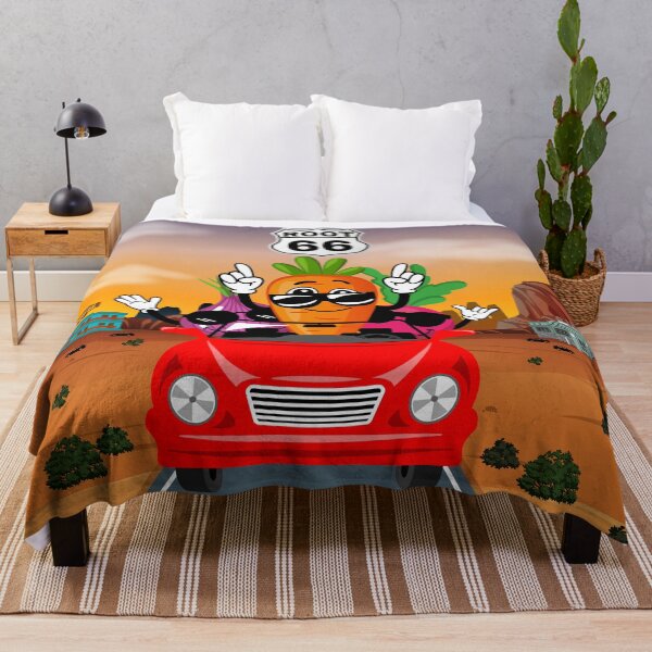 Item preview, Funny "Root 66" Vegetables Desert Highway Red Car designed and sold by Write-to-Rebel.