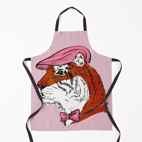 Item preview, Dapper Tiger with Pink Newscap and Bow designed and sold by reddogbuckeye.