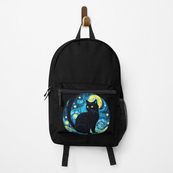 Item preview, Van gogh Starry Night Black Cat designed and sold by Vangoholic.