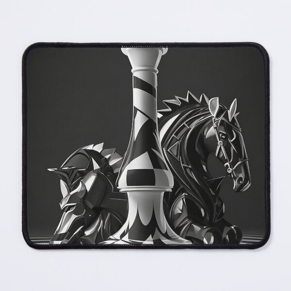 Item preview, Black and White Chess Themed Design: Elegant and Striking designed and sold by CyberCollective.