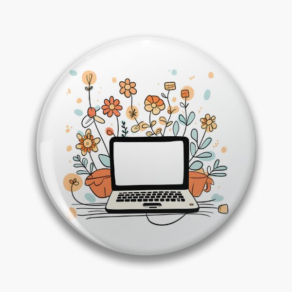 Item preview, Doodle Computer Illustration | A Quirky and Fun Way to Add a Touch of Personality to Your Tech designed and sold by samuelpinzon.