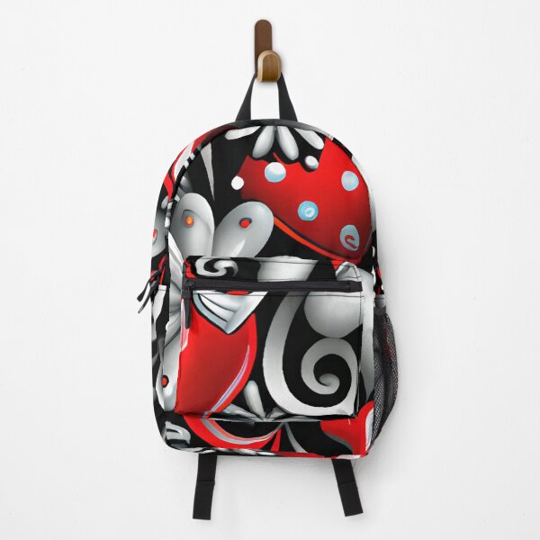 Item preview, Hearts & Pearls in Vibrant Hues: A Symphony of Red, Black, and White designed and sold by Rebekkahsdesign.