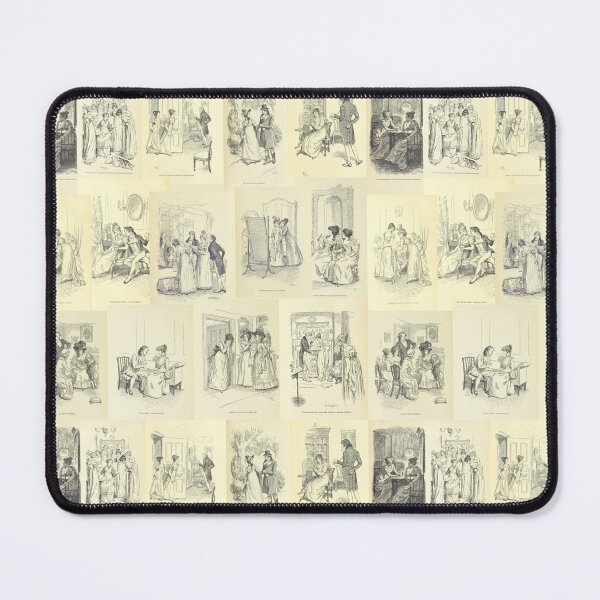 Item preview, Jane Austen Illustration Collage designed and sold by pinkcraftfairy.
