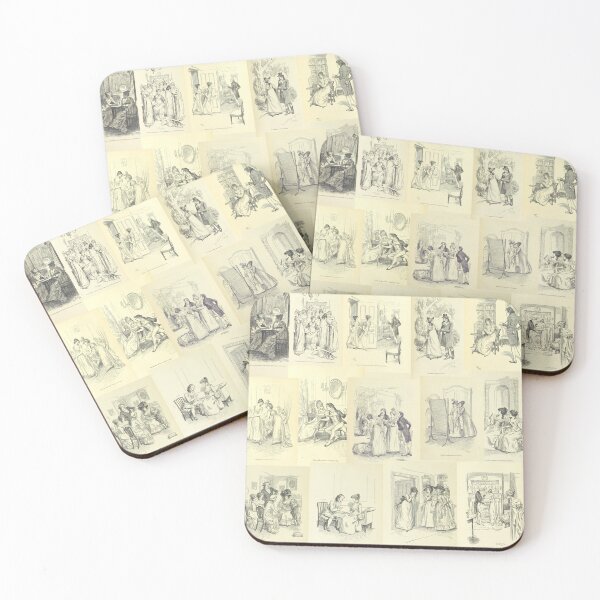 Item preview, Jane Austen Illustration Collage designed and sold by pinkcraftfairy.