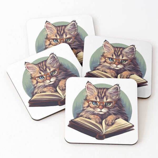 Item preview, Cat Reading a Book designed and sold by Pop-Galore.