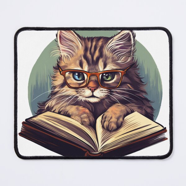 Item preview, Cat Reading a Book designed and sold by Pop-Galore.