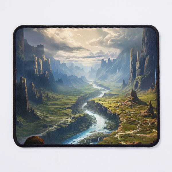Item preview, Majestic Landscape of Valley with Steep Cliffs designed and sold by AC-625.
