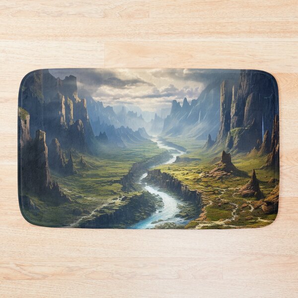 Item preview, Majestic Landscape of Valley with Steep Cliffs designed and sold by AC-625.