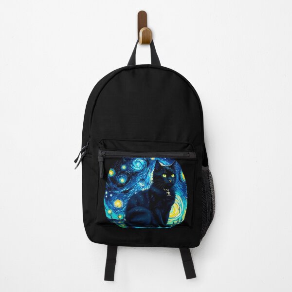 Item preview, Van gogh Starry Night Black Cat designed and sold by Vangoholic.