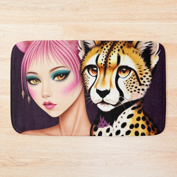 Item preview, Pink cheetah girl  designed and sold by Roxburylane.