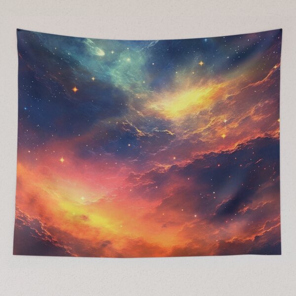 Item preview, Nebulaic Fantasia: Celestial Fusion in the Cosmic Tapestry designed and sold by Mullet Monkey.