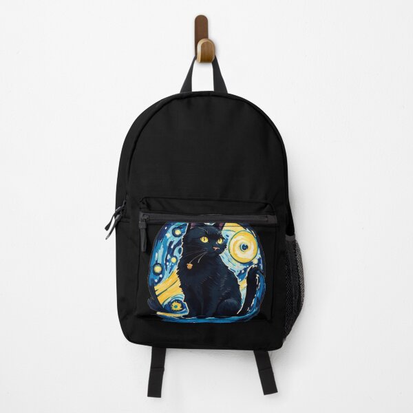 Item preview, Van gogh Starry Night Black Cat designed and sold by Vangoholic.