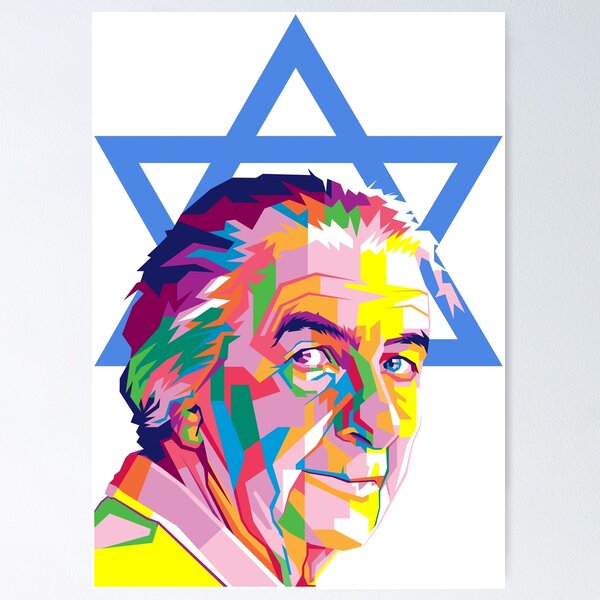 Artikel-Vorschau von Golda Meir in farbenfroher Pop-Art, designt und verkauft von Javakun.