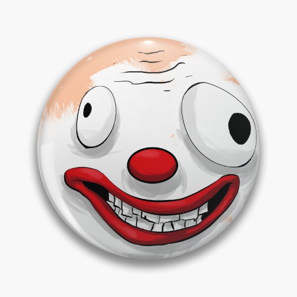 Item preview, Demented Clown Emoji designed and sold by TheWoodsRDark.