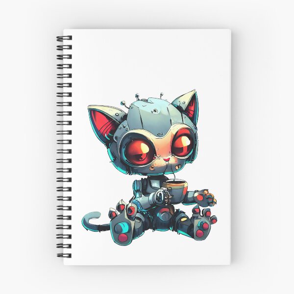 Item preview, Robo-Cat Drinking Coffee! designed and sold by kukamatsu.
