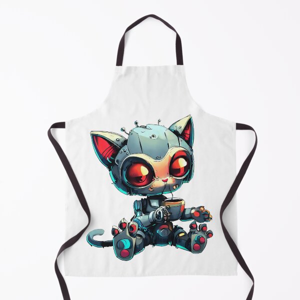 Item preview, Robo-Cat Drinking Coffee! designed and sold by kukamatsu.