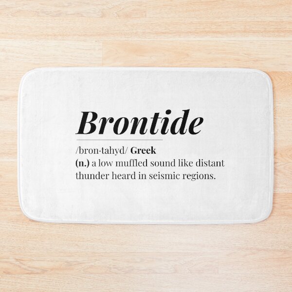 Item preview, Brontide Word Definition  designed and sold by Feather n'  Ink.