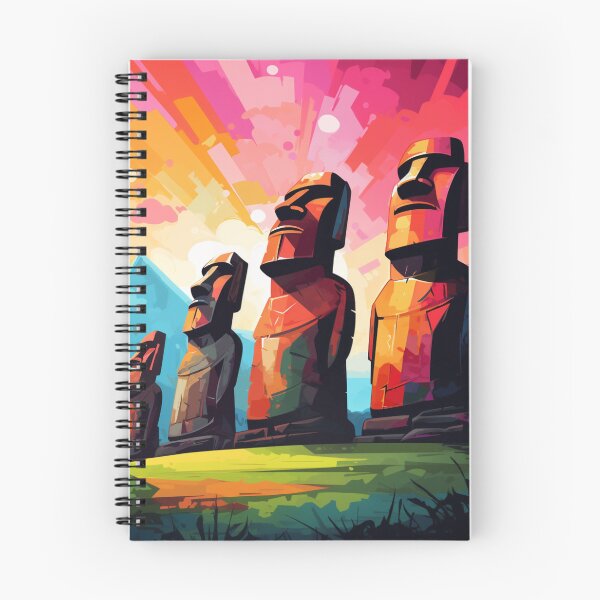 Item preview, A Pop Art Travel Print of Easter Island - Chile designed and sold by StudioRedKoala.