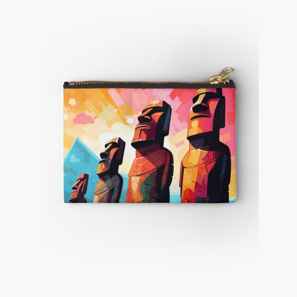Item preview, A Pop Art Travel Print of Easter Island - Chile designed and sold by StudioRedKoala.