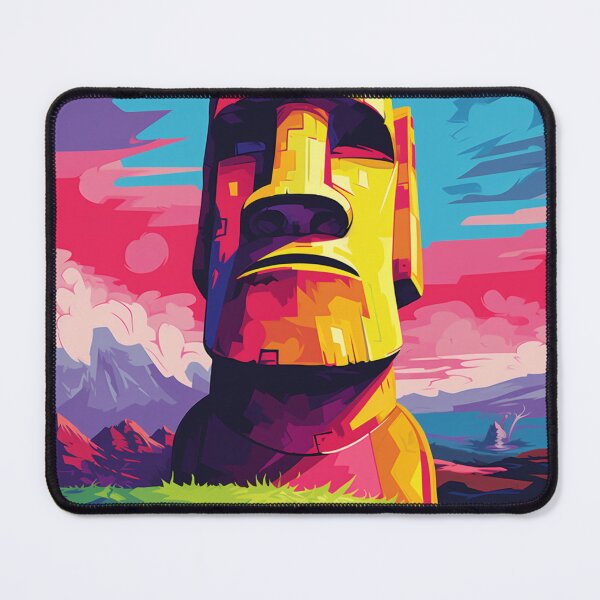 Item preview, A Pop Art Travel Print of Easter Island - Chile designed and sold by StudioRedKoala.