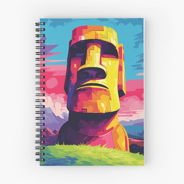 Item preview, A Pop Art Travel Print of Easter Island - Chile designed and sold by StudioRedKoala.