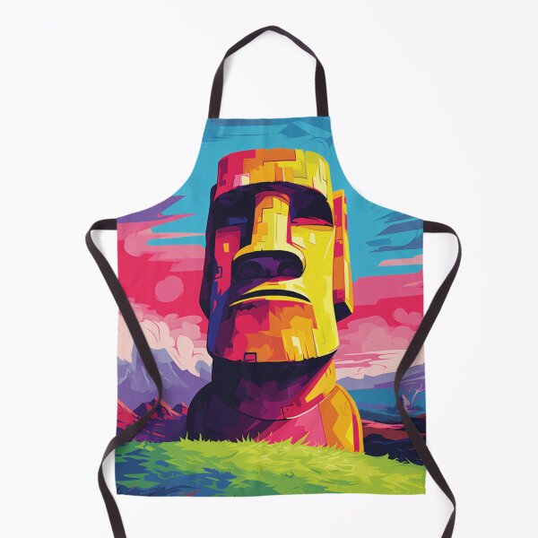 Item preview, A Pop Art Travel Print of Easter Island - Chile designed and sold by StudioRedKoala.