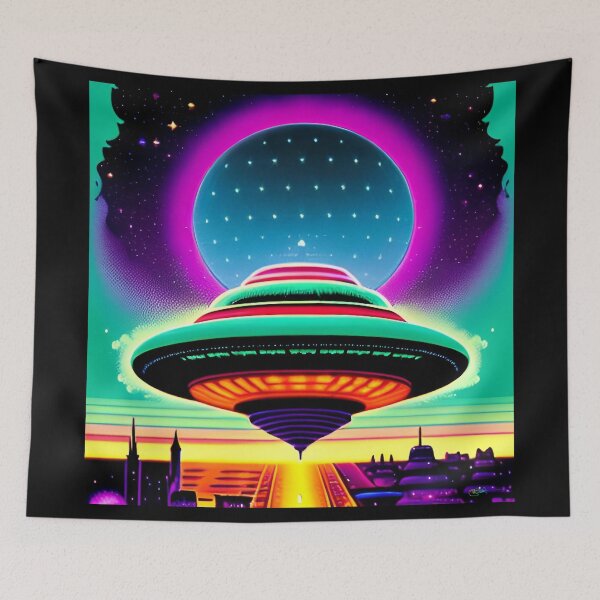 Item preview, Area 51 – Trippy Retro UFO 80 - David Grusch designed and sold by Benito Del Ray.