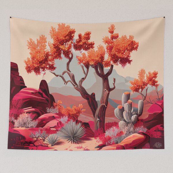 Item preview, Red Cactus Desert Scenery designed and sold by TheArtMage.