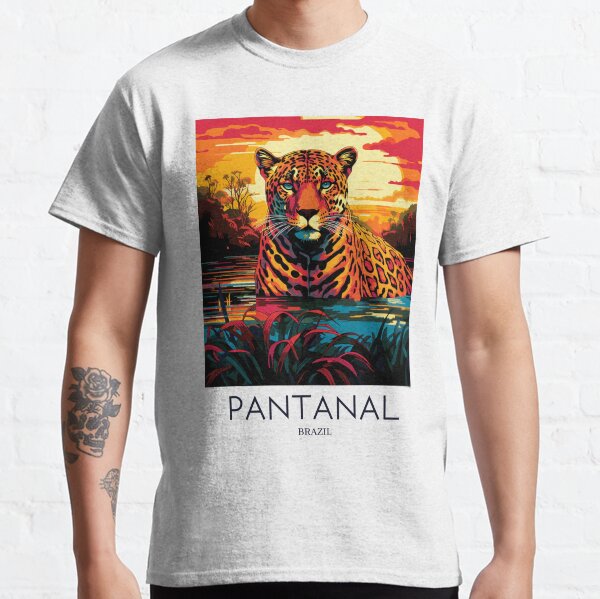 Item preview, A Pop Art Travel Print of the Pantanal - Brazil designed and sold by StudioRedKoala.