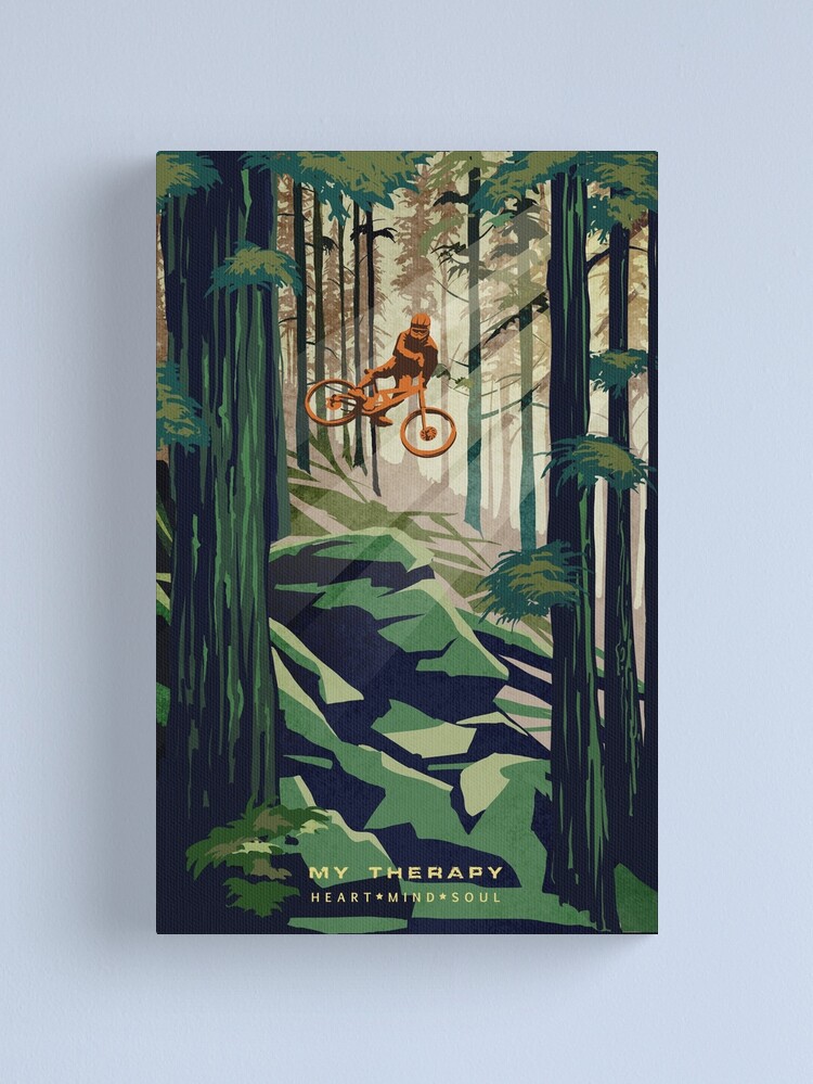 Alternate view of MY THERAPY: Mountain Bike! Canvas Print