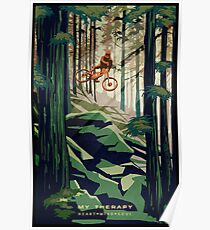 MEINE THERAPIE: Mountainbike! Poster