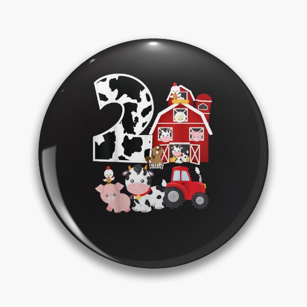 Item preview, Farm Barnyard Theme Pig Cow Horse 2Nd Birthday 2 Yrs Old  designed and sold by AnneDaoust.