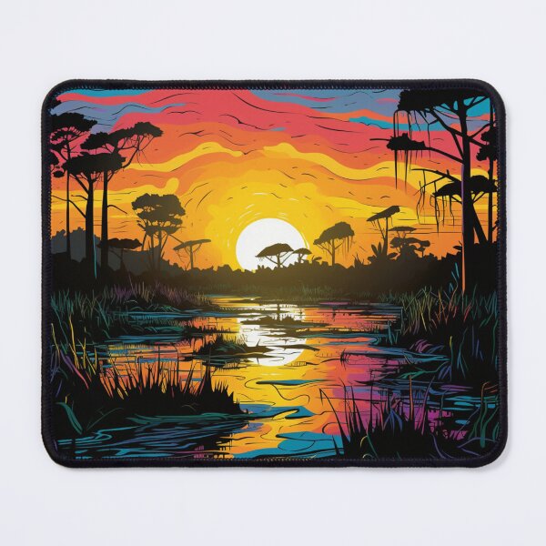 Item preview, A Pop Art Travel Print of the Pantanal - Brazil designed and sold by StudioRedKoala.