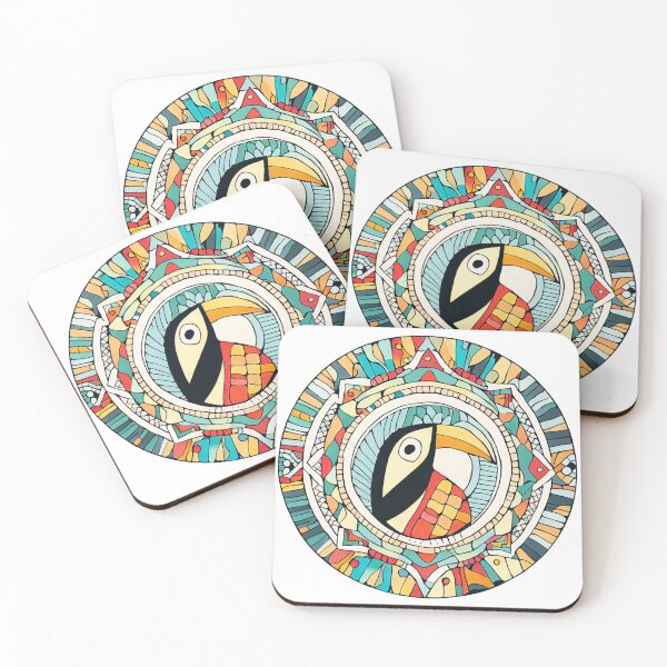 Item preview, Tropical Aura, A Paul Klee-Inspired Toucan Mandala designed and sold by Liscar95.