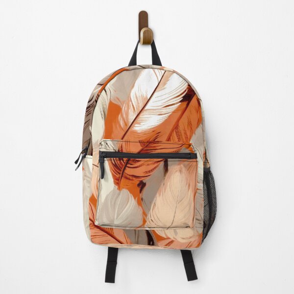 Artikelvorschau, Feathers - Coral, rust, beige, cream, silver entworfen und verkauft von Highlandkings.