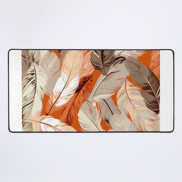 Artikelvorschau, Feathers - Coral, rust, beige, cream, silver entworfen und verkauft von Highlandkings.